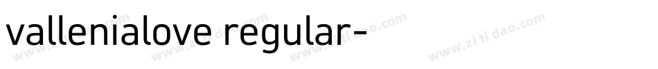 vallenialove regular字体转换